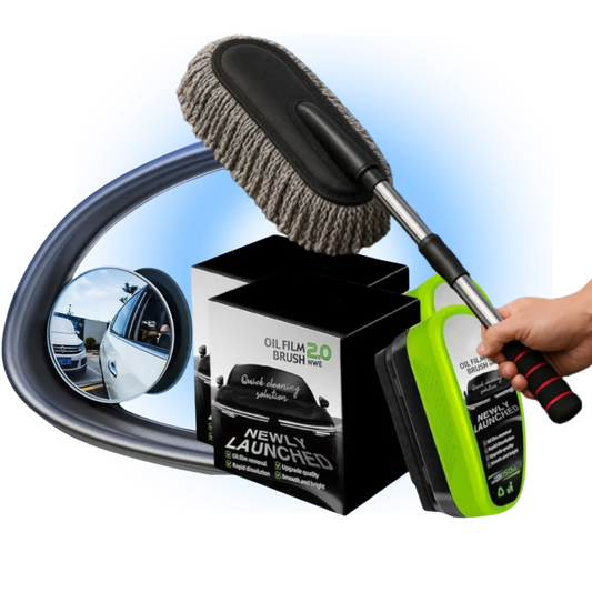 Car Duster Car Oil Cleaning Film Blind Spot Mirror for Car