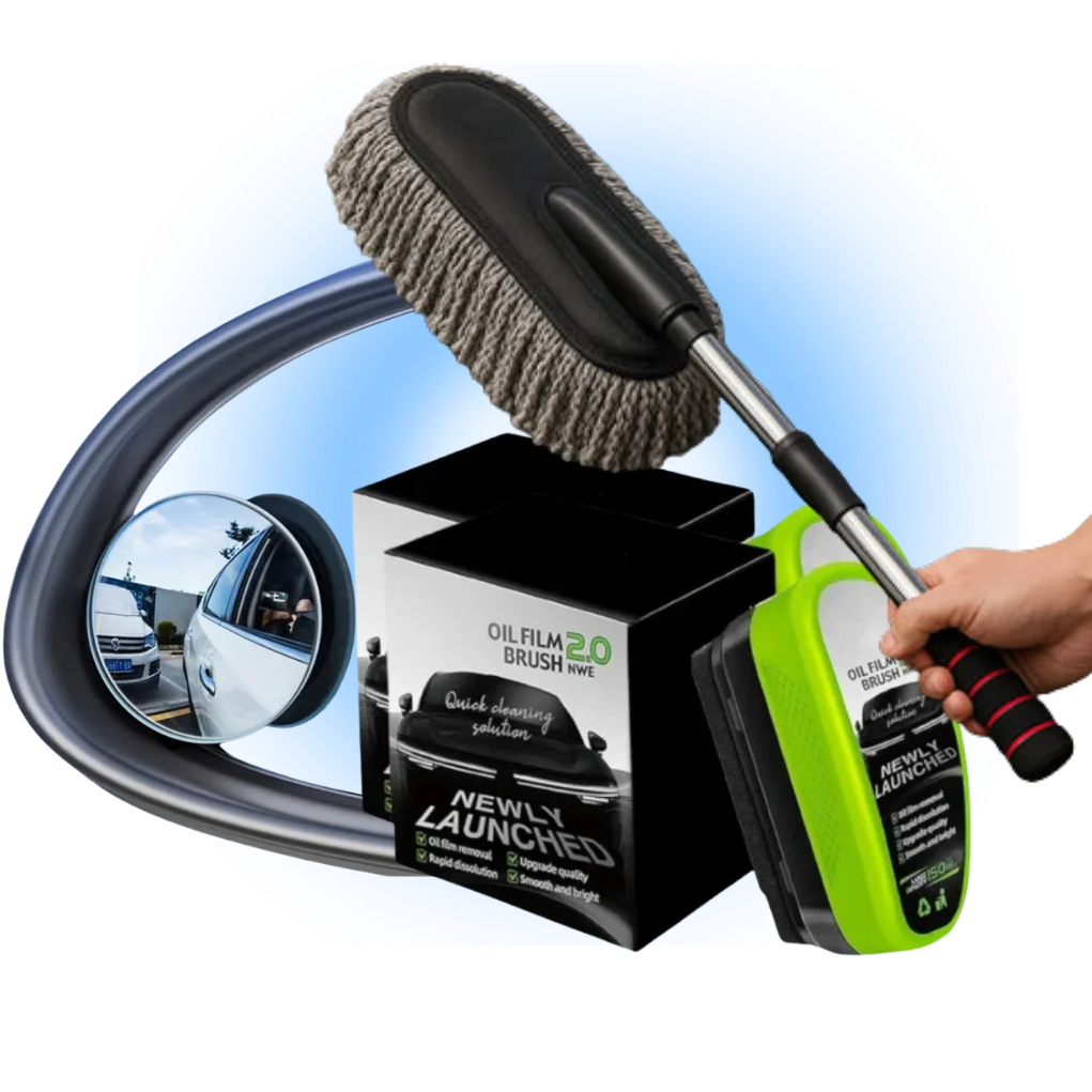 Car Duster Car Oil Cleaning Film Blind Spot Mirror for Car