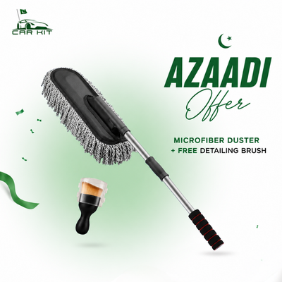 🇵🇰 Azadi Bundle ✨ Buy 1 Get 1 Free - Buy CarKir Car Duster and Get CarKit Interior Cleaning Brush Free
