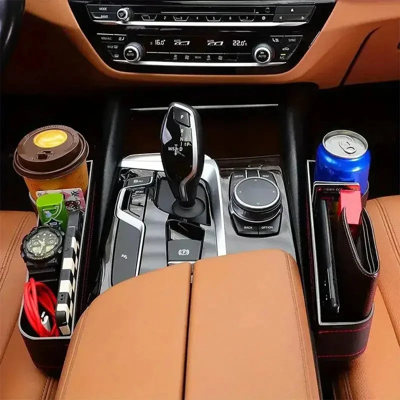 CarKit Seat Gap Filler Organizer with Cup Holder - (Left+Right)