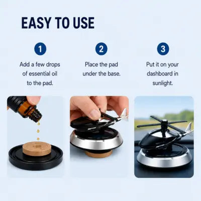 CarKit Solar Helicopter Air Freshener