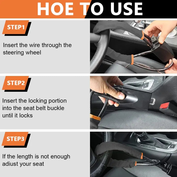 Car Anti-Theft Steering Wheel Lock