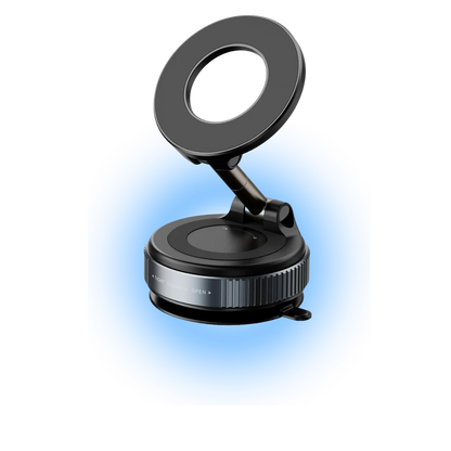Magnetic 360° Car Phone Holder with Strong Suction Base