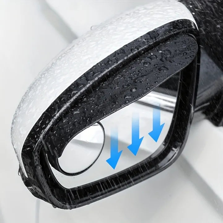 2-in-1 Blindspot mirrors with Rain Guard - (Pair of 2)