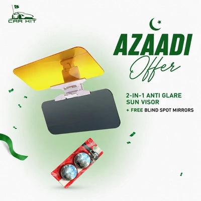 🇵🇰 Azadi Bundle ✨ Buy 1 Get 1 Free - Buy CarKit Sunvisor and Get CarKit Blindspot Mirrors Free