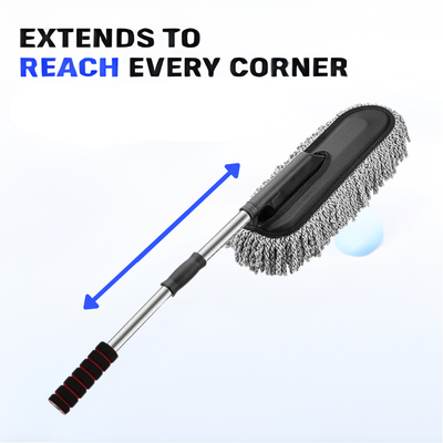Pack of Two | 2 X Carkit Telescopic Microfiber Car Cleaning Duster with Long Handle